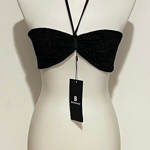 Blackbough Margot Bandeau Black Top - Size S‎ - NEW With Tags in Bags.